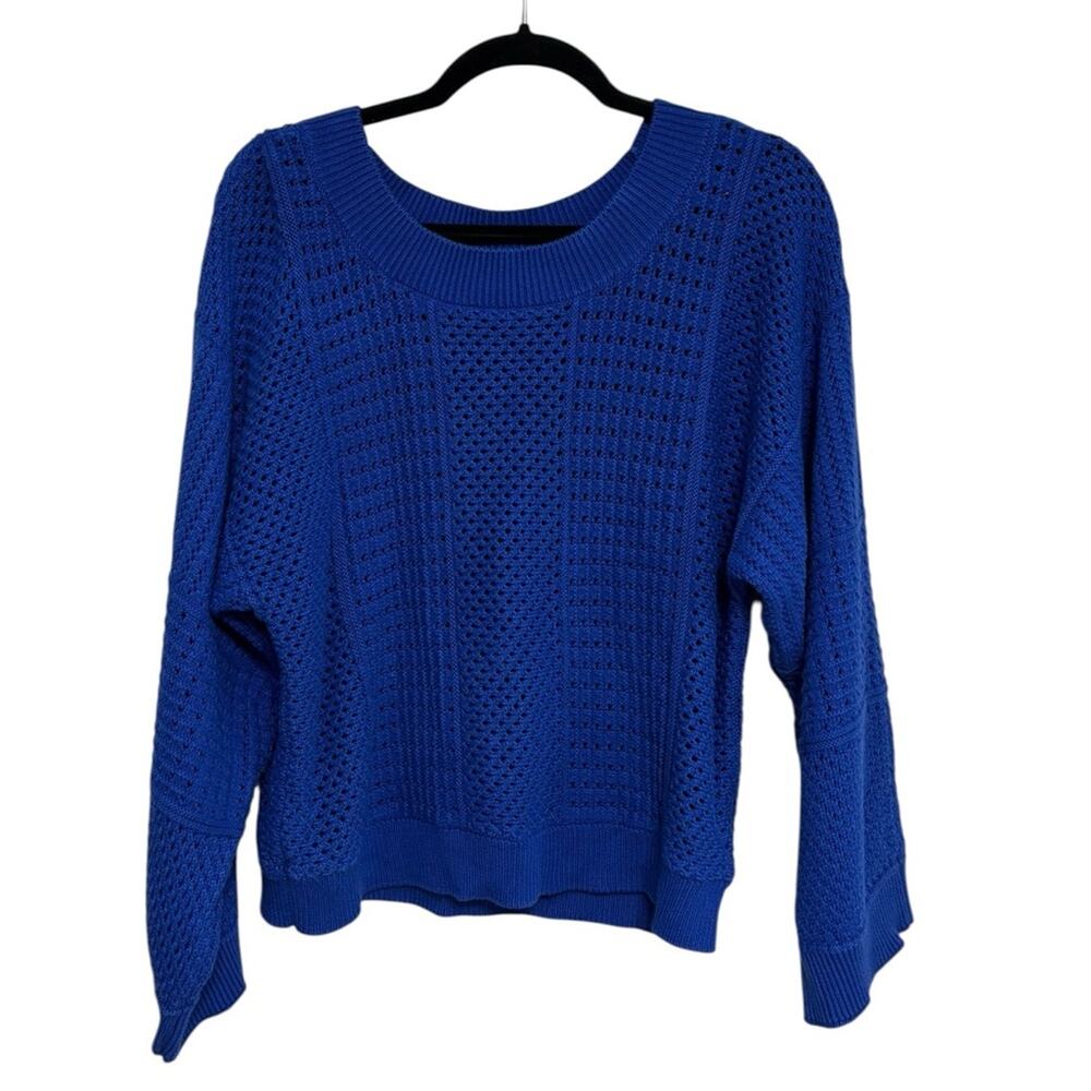 Anthropologie Moth Reese Kimono Open Knit Wide Sleeve Cotton Sweater - Size S